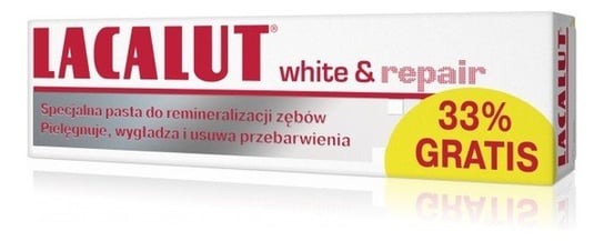 Lacalut, White & Repair, pasta do zębów wybielająco-naprawcza, 75 ml Labovital