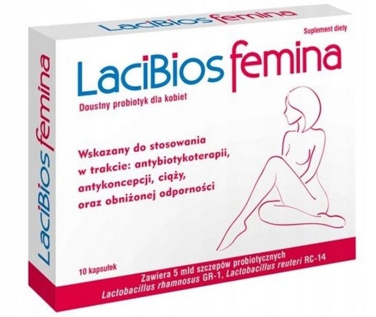 Lacibios, Femina, Probiotyk dla kobiet, 10 kaps. EXELTIS POLAND