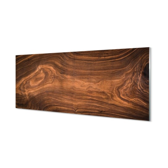 Lacobel kuchenny + klej Drewno słoje sęki 125x50 cm Tulup