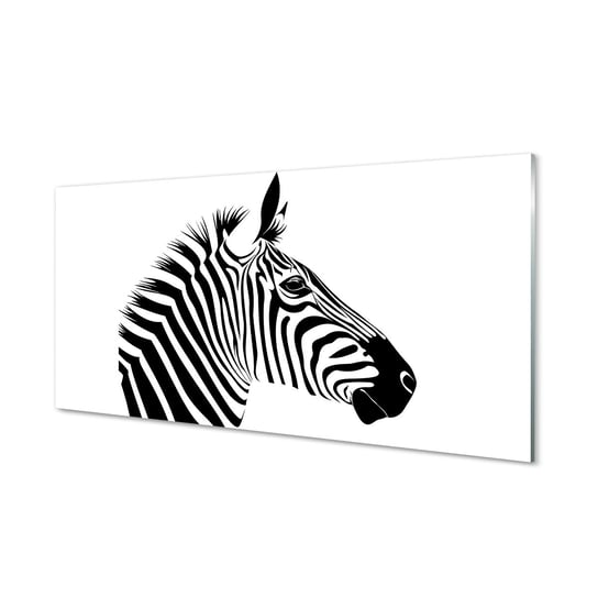 Lacobel ochronny + klej Ilustracja zebry 120x60 cm Tulup