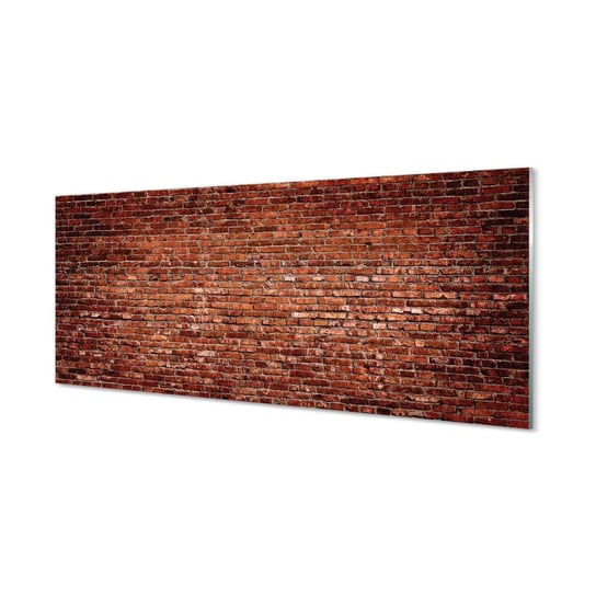 Lacobel szklany + klej Cegła mur vintage 125x50 cm Tulup