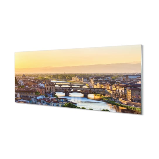 Lacobel szkło Włochy Wschód słońca panorama 125x50 cm Tulup