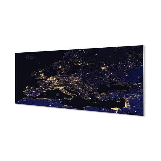 Lacobel z grafiką + klej Światła mapy niebo 125x50 cm Tulup