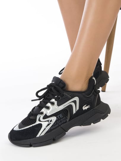 Lacoste Damskie Sneakersy Czarny Biały-37 Inna marka