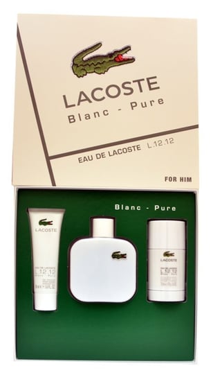 Lacoste, L1212 Blanc/White, zestaw kosmetyków, 3 szt. Lacoste