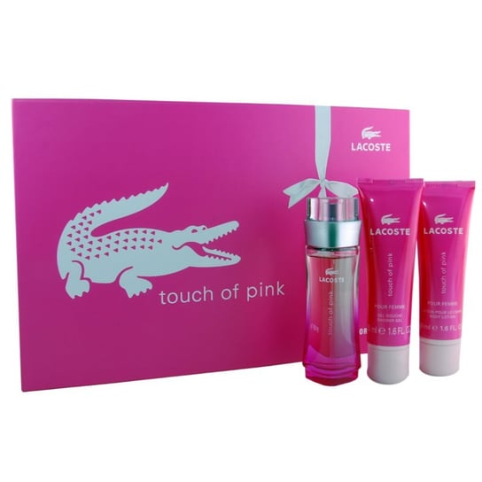 Lacoste, Touch of Pink, zestaw kosmetyków, 3 szt. Lacoste