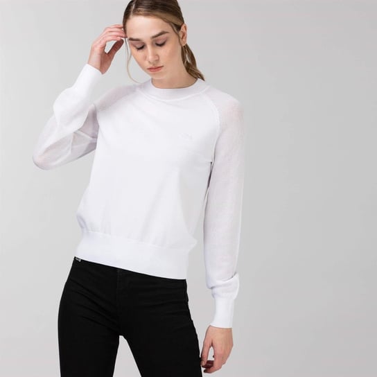 Lacoste Women'S Sweater White - L Lacoste