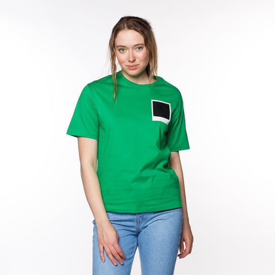Lacoste X Polaroid Women’S Crew Neck Print Cotton T-Shirt Green - M Lacoste