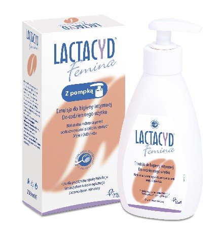 Lactacyd Femina, emulsja do higieny intymnej z pompką, 200 ml Lactacyd