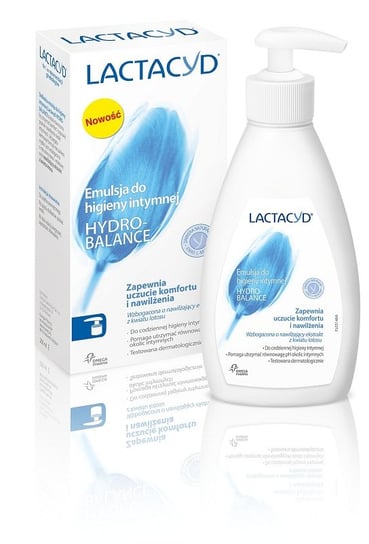 Lactacyd, Hydro-Balance, nawilżająca emulsja do higieny intymnej z pompką, 200 ml Lactacyd