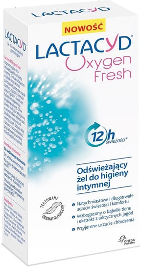 Lactacyd, Oxygen Fresh, odświeżający żel do higieny intymnej, 200 ml Lactacyd