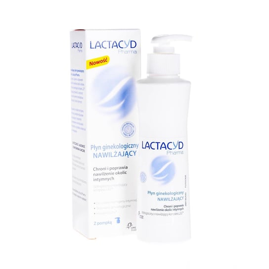 Lactacyd, Pharma, płyn ginekologiczny nawilżający, 250 ml Lactacyd