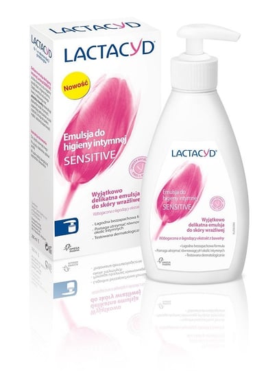 Lactacyd, Sensitive, emulsja do higieny intymnej z pompką, 200 ml Lactacyd