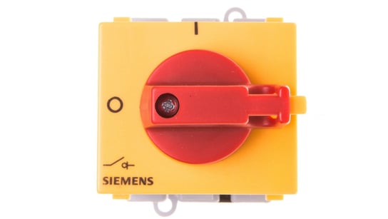 Łącznik krzywkowy 0-1 3P 25A na szynę żółto/czerwony IP44 3LD2130-0TK13 Siemens