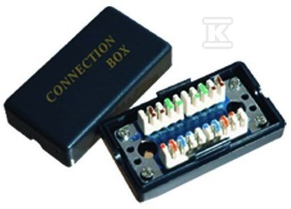 Łącznik natynkowy kabla UTP, kat. 5e,(szerokość x wysokość x głębokość)72x47x28,kolor - czarny,złącze - typ IDC-LSA Inny producent