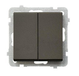 Łącznik podwójny schodowy czekoladowy metalik Ospel Sonata ŁP-10R/m/40 OSPEL