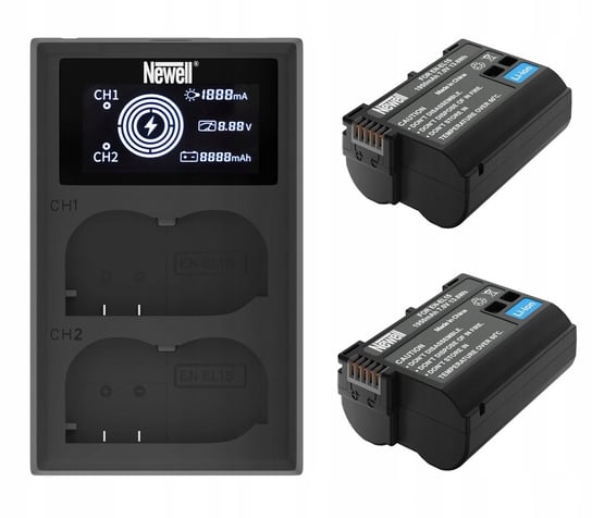 Ładowarka + 2x Akumulator Bateria EN-EL15 do Nikon Newell