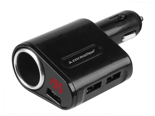 Ładowarka 3x USB 5A Max z woltomierzem 8-30V i gniazdem EURO max 120W Carmotion