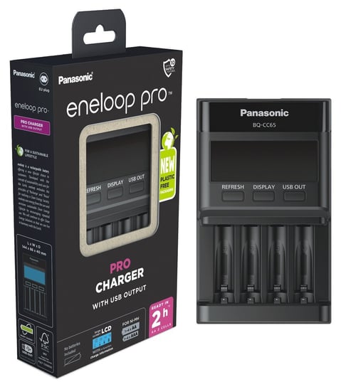 Ładowarka Akumulatorków Ni-Mh Panasonic Eneloop Bq-Cc65 Eko Panasonic