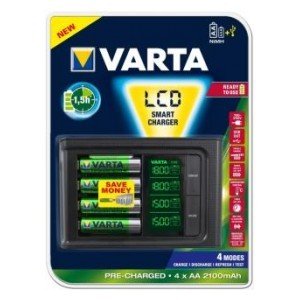 Ładowarka akumulatorków VARTA LCD Smart Charger, 2100 mAh Varta