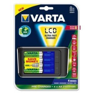 Ładowarka akumulatorków VARTA LCD Ultra Fast Charger, 2400 mAh Varta