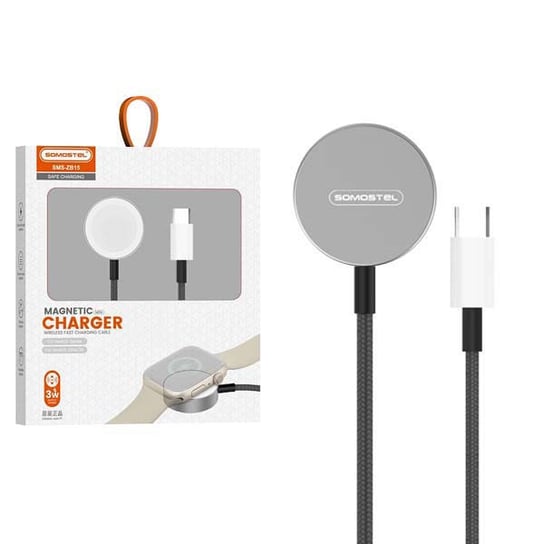ŁADOWARKA BEZPRZEWODOWA SOMOSTEL DO APPLE WATCH CHARGING CABLE KABEL ZEGAREK USB-C SMS-ZB15 Somostel