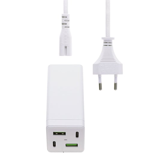 Ładowarka GaN 65 W USB-C Power Delivery i USB Quick Charge 3.0 4smarts Biała 4smarts