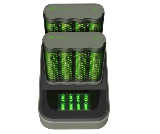 Ładowarka GP 2xM451 + 8x2700 Recyko DOK GP Batteries