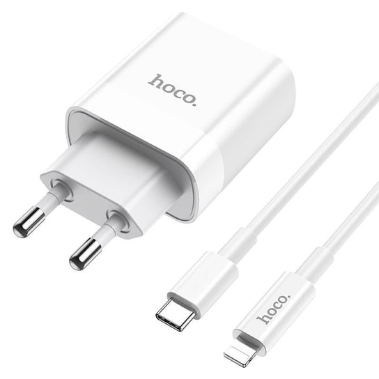 Ładowarka Hoco C80A Network Charger Pd20W/Qc3.0 + Lightning Cable White HOCO.