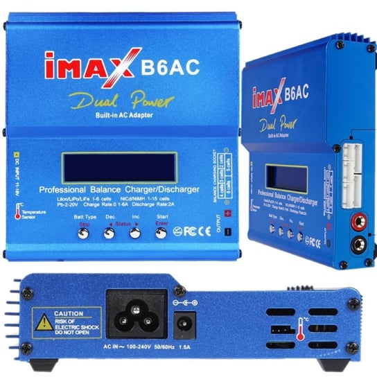 Ładowarka Imax B6Ac 80W Zasilacz Lipo Nimh +Adapte Imax