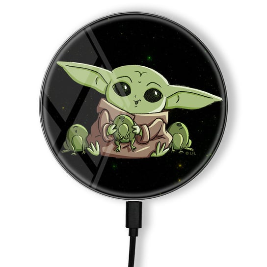 Ładowarka Indukcyjna Baby Yoda 014 Star Wars Czarny Babaco