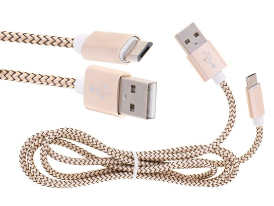 Ładowarka kabel micro USB złota Kontext