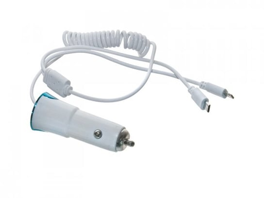 Ładowarka samochodowa AMiO, USB + micro USB + iPhone lighting 2.1A + 1A Amio