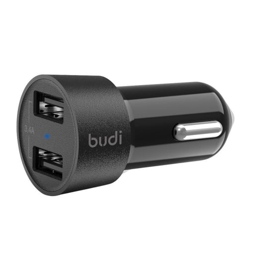 Ładowarka samochodowa BUDI, 3.4 A, 2 x USB Budi