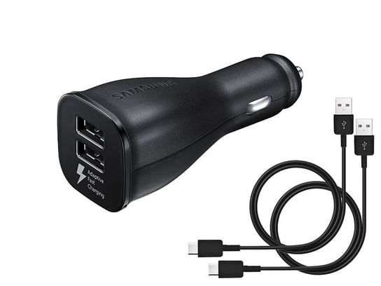 Ładowarka samochodowa samsung 2xusb EP-LN920 + 2x Kabel USB-C DW700CBE (czarny) Inna marka