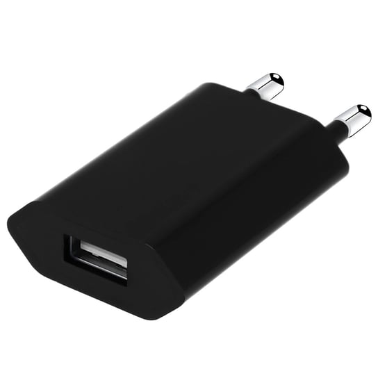 Ładowarka ścienna USB 1A — czarna Avizar