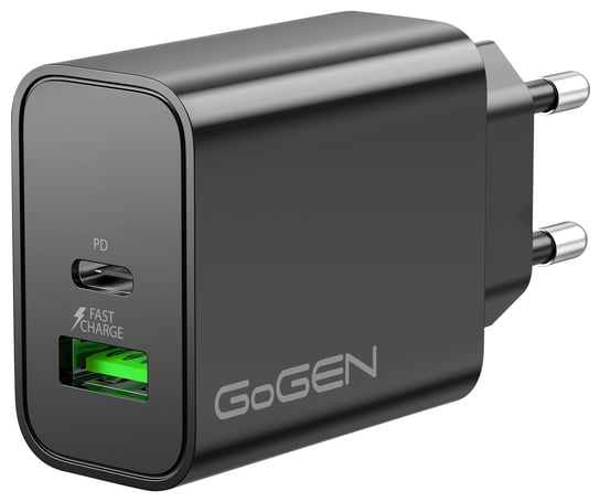 Ładowarka sieciowa 1xUSB-C 1x USB 30W GoGEN ACHPD230B czarna Gogen