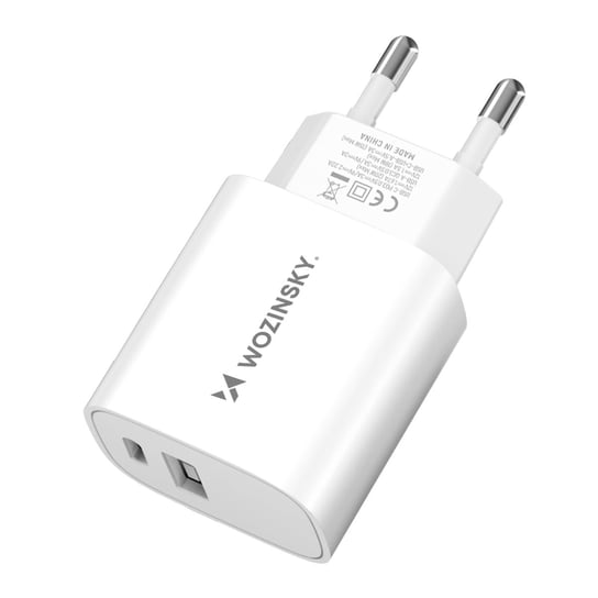 Ładowarka sieciowa 20W USB-A USB-C 100-240V biała Inna marka