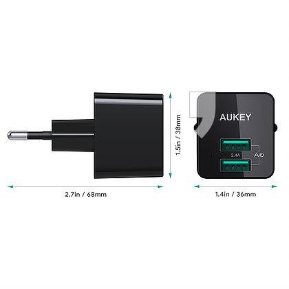Ładowarka sieciowa AUKEY PA-U32, 2.4 A, USB Aukey