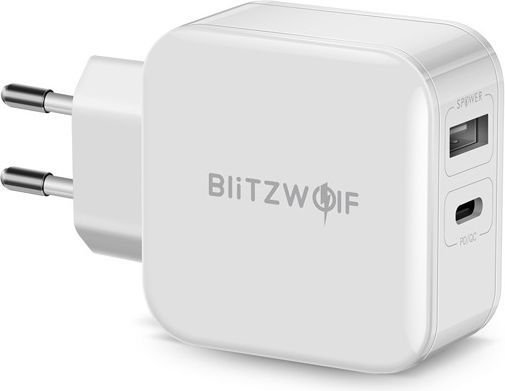 Ładowarka sieciowa BLITZWOLF BW-S11, 1.5 A/3 A, USB, USB-C BlitzWolf