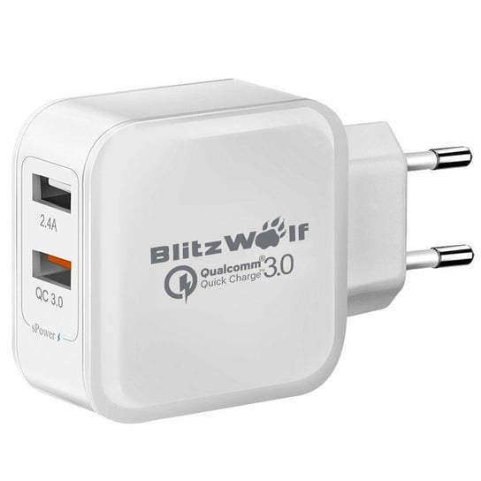 Ładowarka sieciowa BLITZWOLF BW-S6 EU, 2.4 A, 2xUSB BlitzWolf