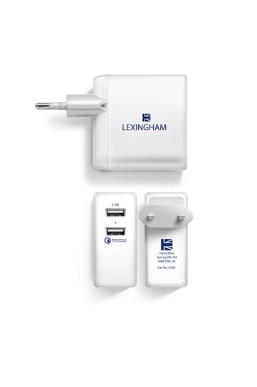 Ładowarka sieciowa LEXINGHAM, 2.4 A, 2 x USB Lexingham