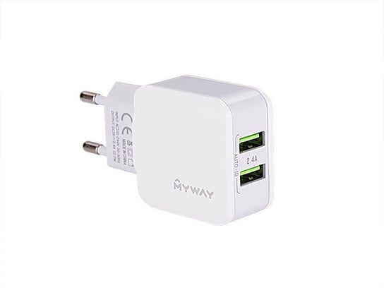 Ładowarka sieciowa MYWAY 2x USB 2.4A Carmotion