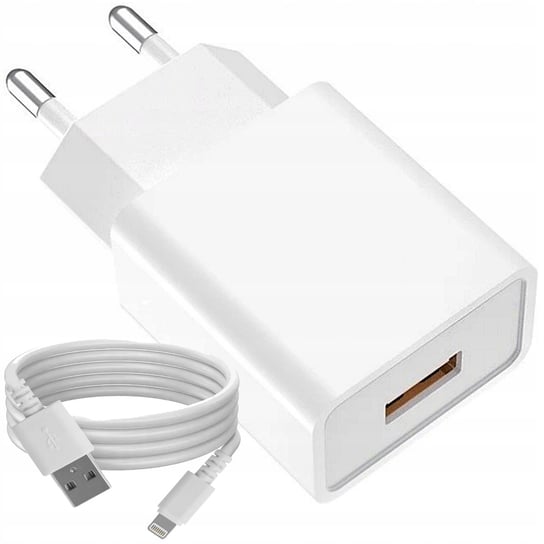Ładowarka Sieciowa Szybka Usb Wtyczka Fast Charge Qc + Kabel Usb Lightning VidVie