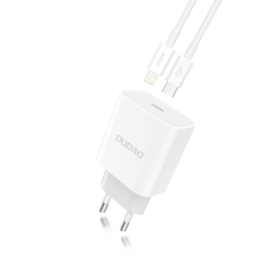 Ładowarka sieciowa USB-C + Kabel USB-C - Lightning DUDAO A8EU, 1 m Dudao