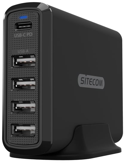 Ładowarka SITECOM 60W USB - 1x USB-C PD, 4x USB-A, kabel 1.5m Sitecom