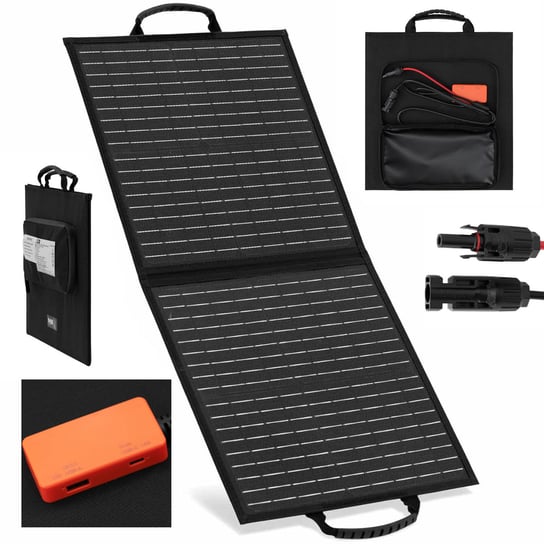 Ładowarka solarna panel słoneczny składany turystyczny kempingowy 2 x USB 40 W Inna marka