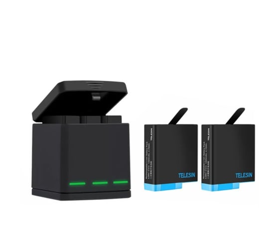 Ładowarka trójkanałowa Box Telesin dla GoPro Hero 8 + 2 akumulatory (GP-BNC-801) TELESIN