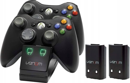 Ładowarka Venom, Stacja Dokująca Padów Xbox 360 + 2x Aku. Venom