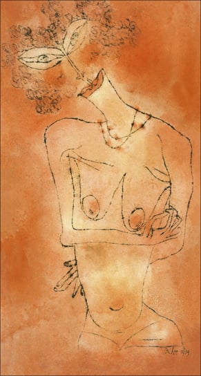 Lady Inclining Her Head, Paul Klee - plakat 20x30 cm Galeria Plakatu